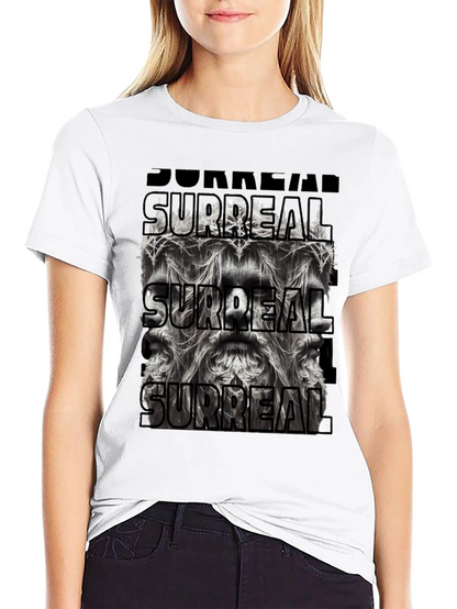 Surreal Graphic Print Black T-Shirt