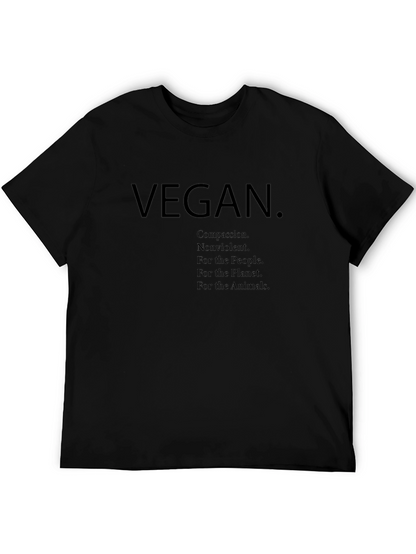 Vegan Graphic Tee - Compassion Nonviolence Planet Animals