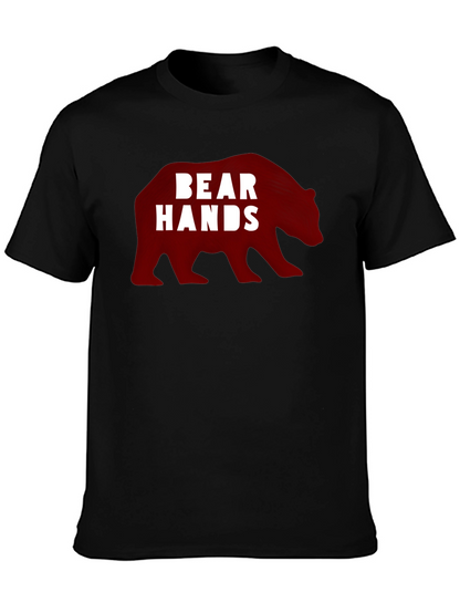 Bear Hands Graphic Black T-Shirt