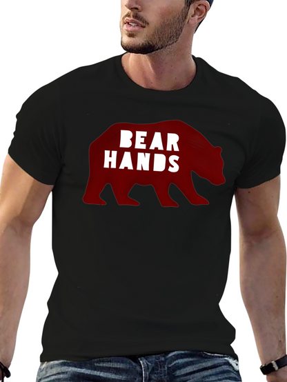 Bear Hands Graphic Black T-Shirt