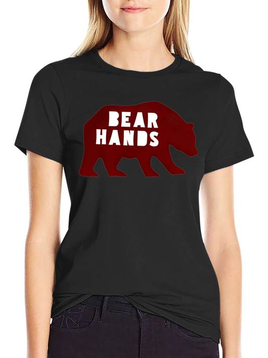 Bear Hands Graphic Black T-Shirt