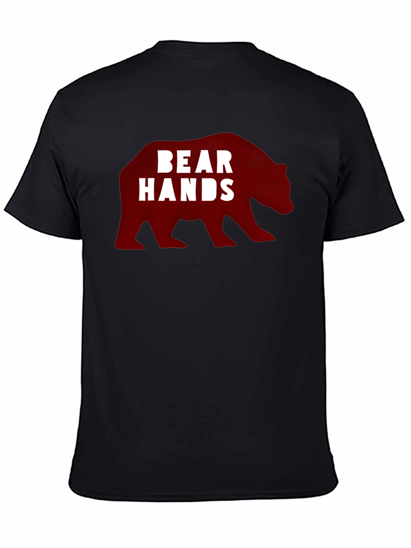 Bear Hands Graphic Black T-Shirt