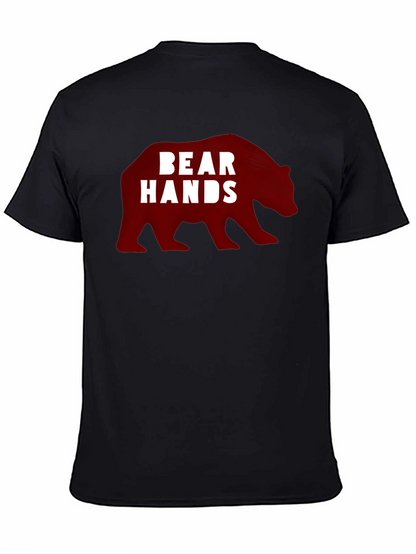 Bear Hands Graphic Black T-Shirt