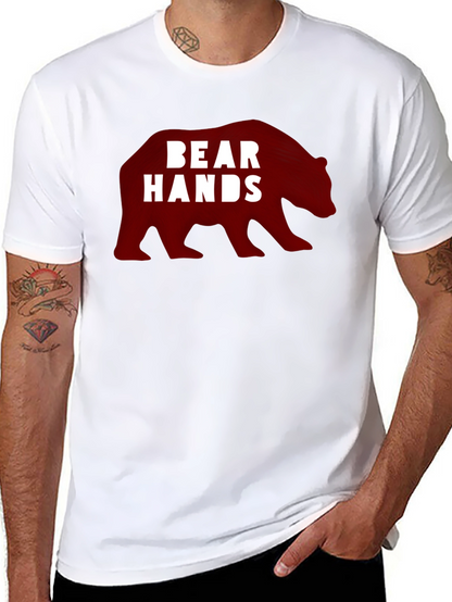 Bear Hands Graphic Black T-Shirt