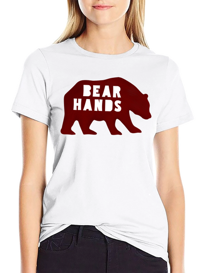 Bear Hands Graphic Black T-Shirt