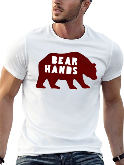 Bear Hands Graphic Black T-Shirt