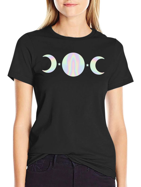 Triple Moon Goddess Black T-Shirt