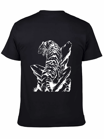 Striking Tiger Graphic Tee - Black