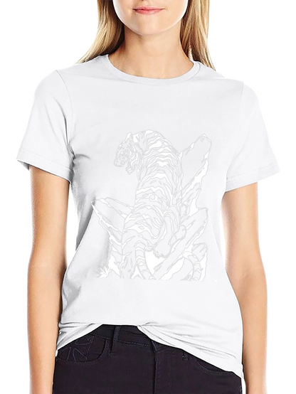 Striking Tiger Graphic Tee - Black