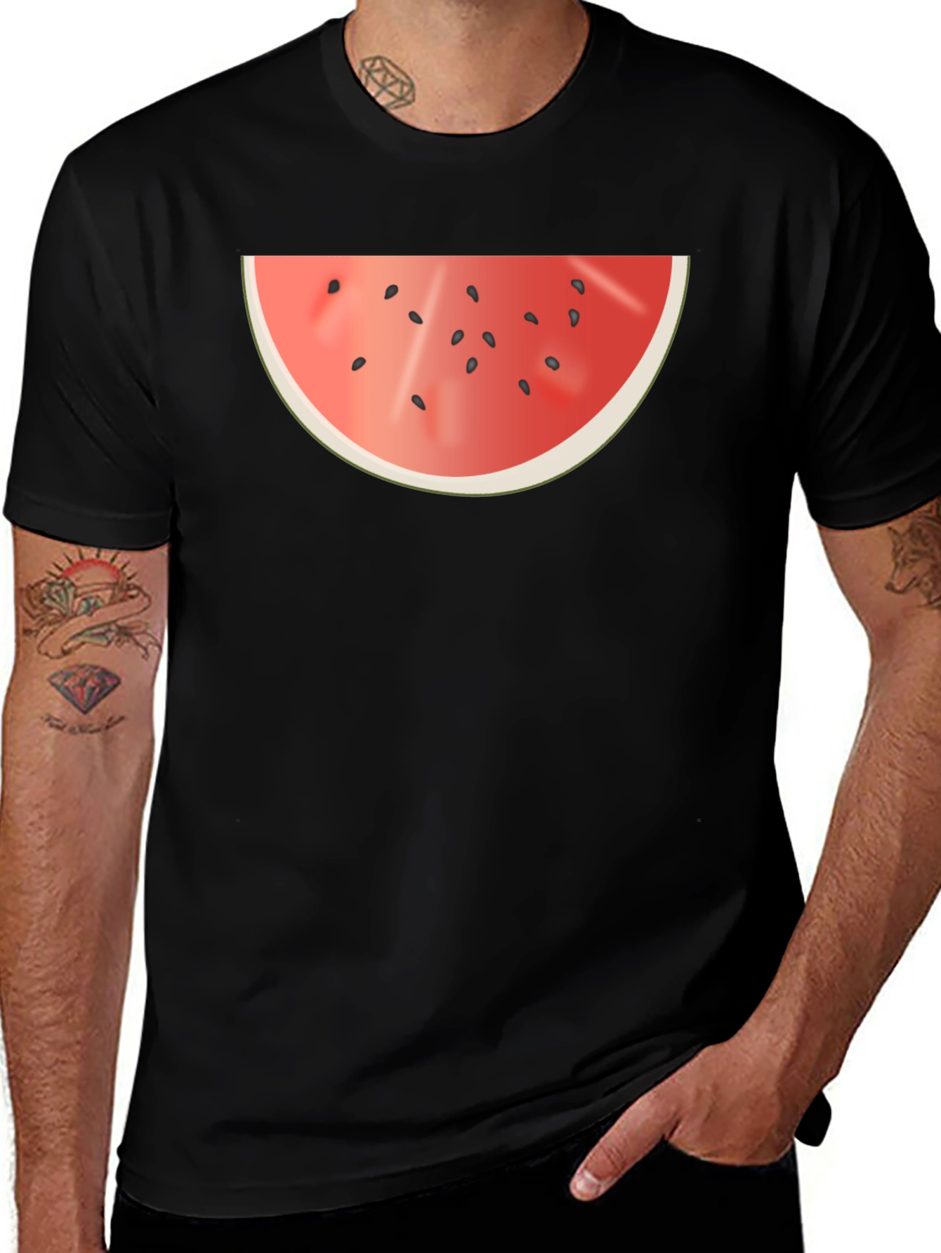 Watermelon Slice Graphic Tee - Summer Style