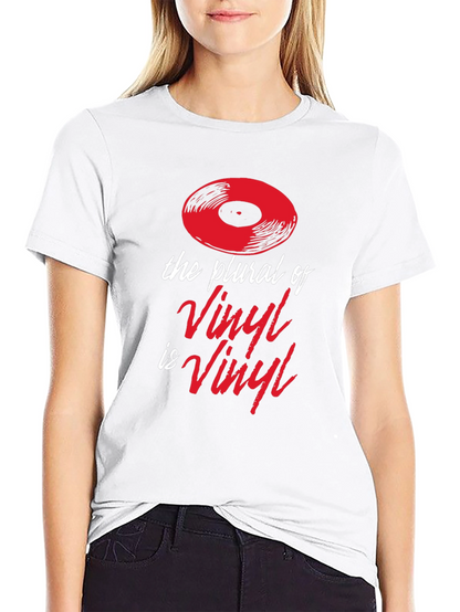 Vinyl Plural Graphic Tee - Music Lover T-Shirt