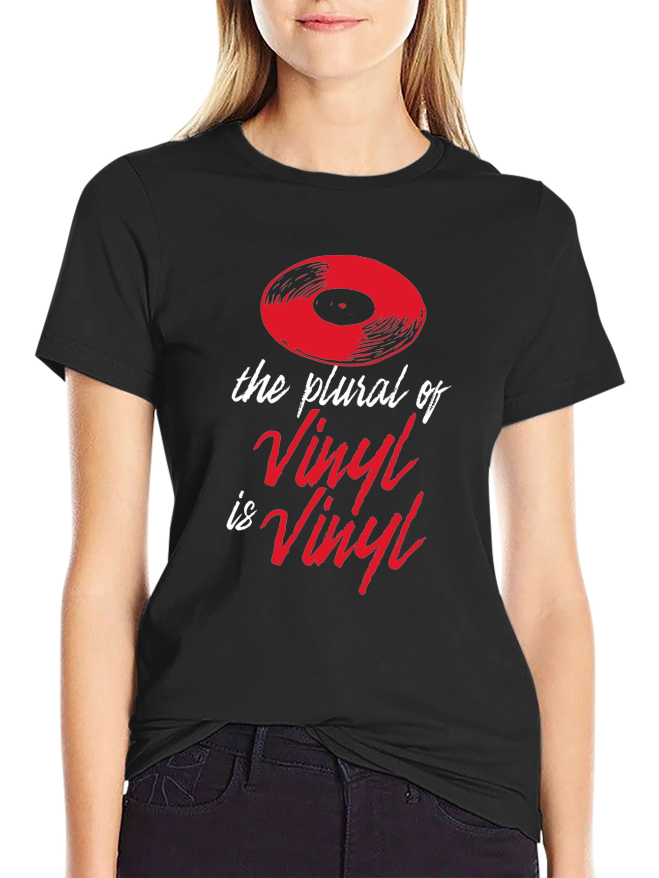 Vinyl Plural Graphic Tee - Music Lover T-Shirt