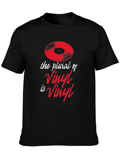 Vinyl Plural Graphic Tee - Music Lover T-Shirt