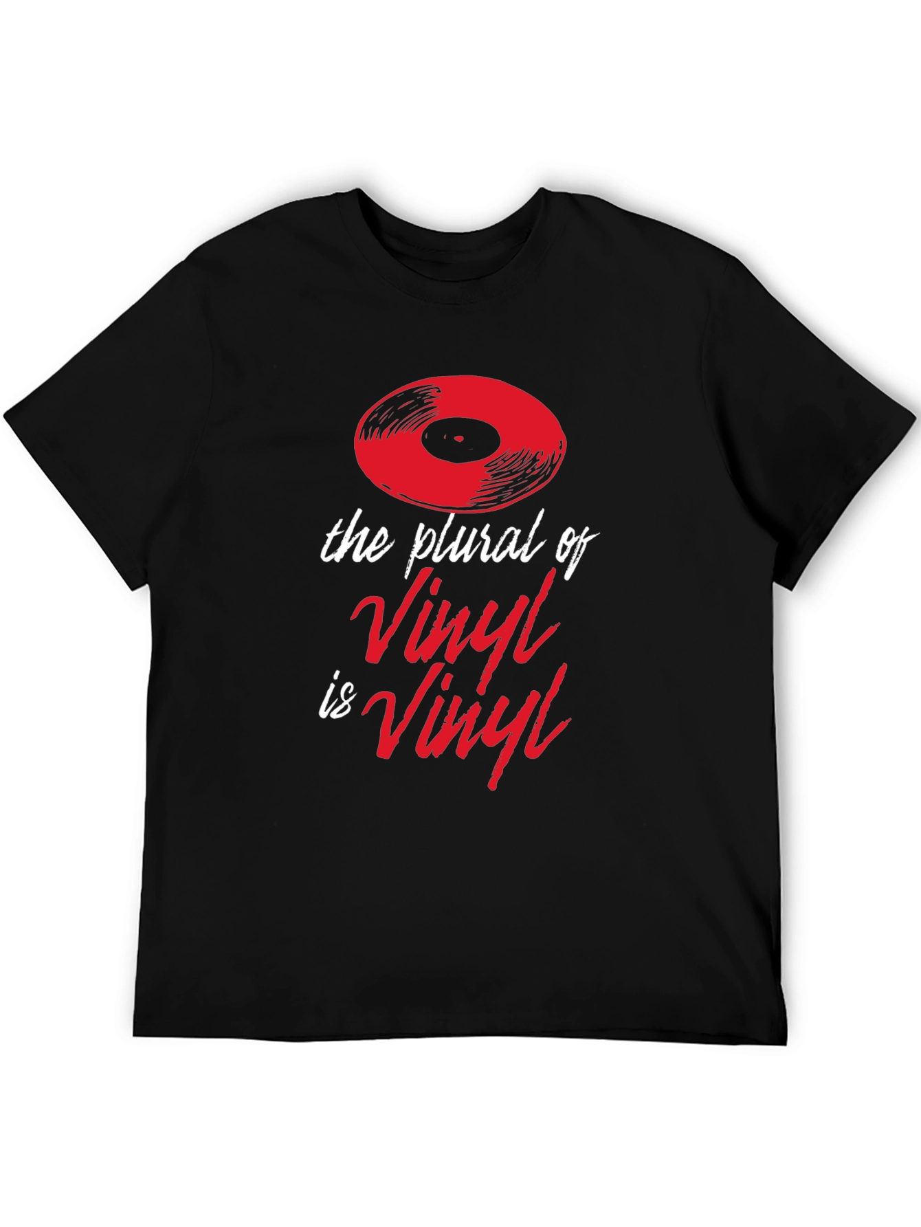 Vinyl Plural Graphic Tee - Music Lover T-Shirt