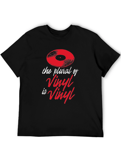 Vinyl Plural Graphic Tee - Music Lover T-Shirt
