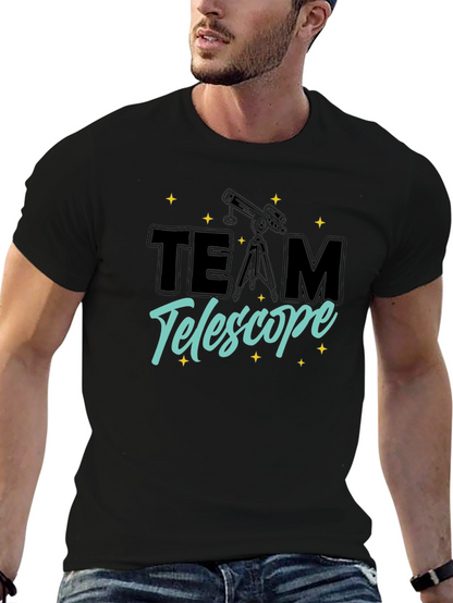 Team Telescope Graphic T-Shirt - Astronomy Lovers Tee