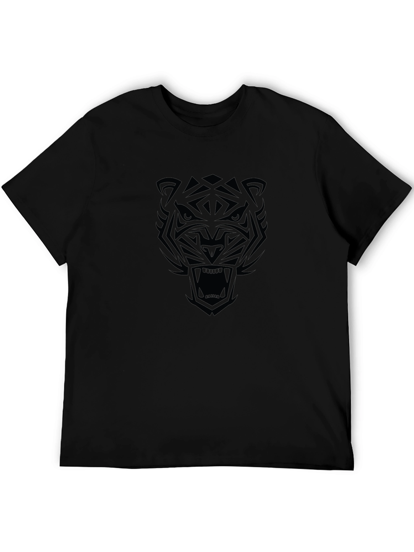 Black Tiger Graphic Tee - Stylish Mens T-Shirt