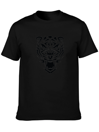 Black Tiger Graphic Tee - Stylish Mens T-Shirt