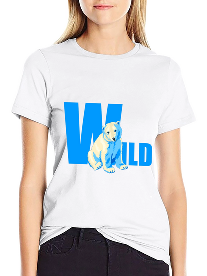 Wild Polar Bear Graphic Tee