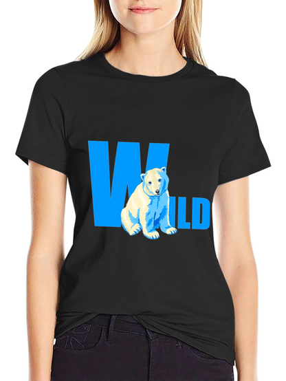 Wild Polar Bear Graphic Tee