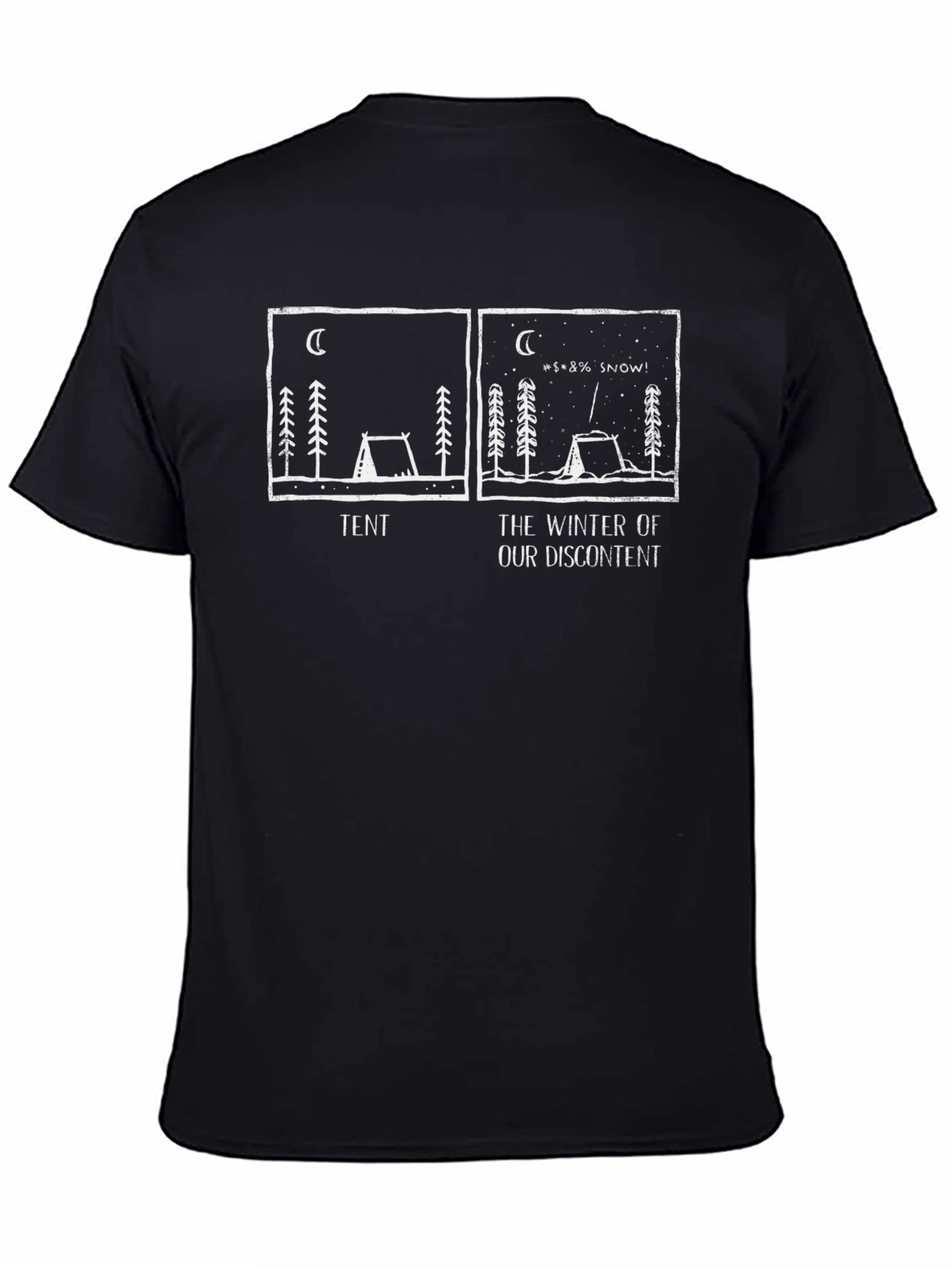 Winter Discontent Tent Graphic T-Shirt - Black