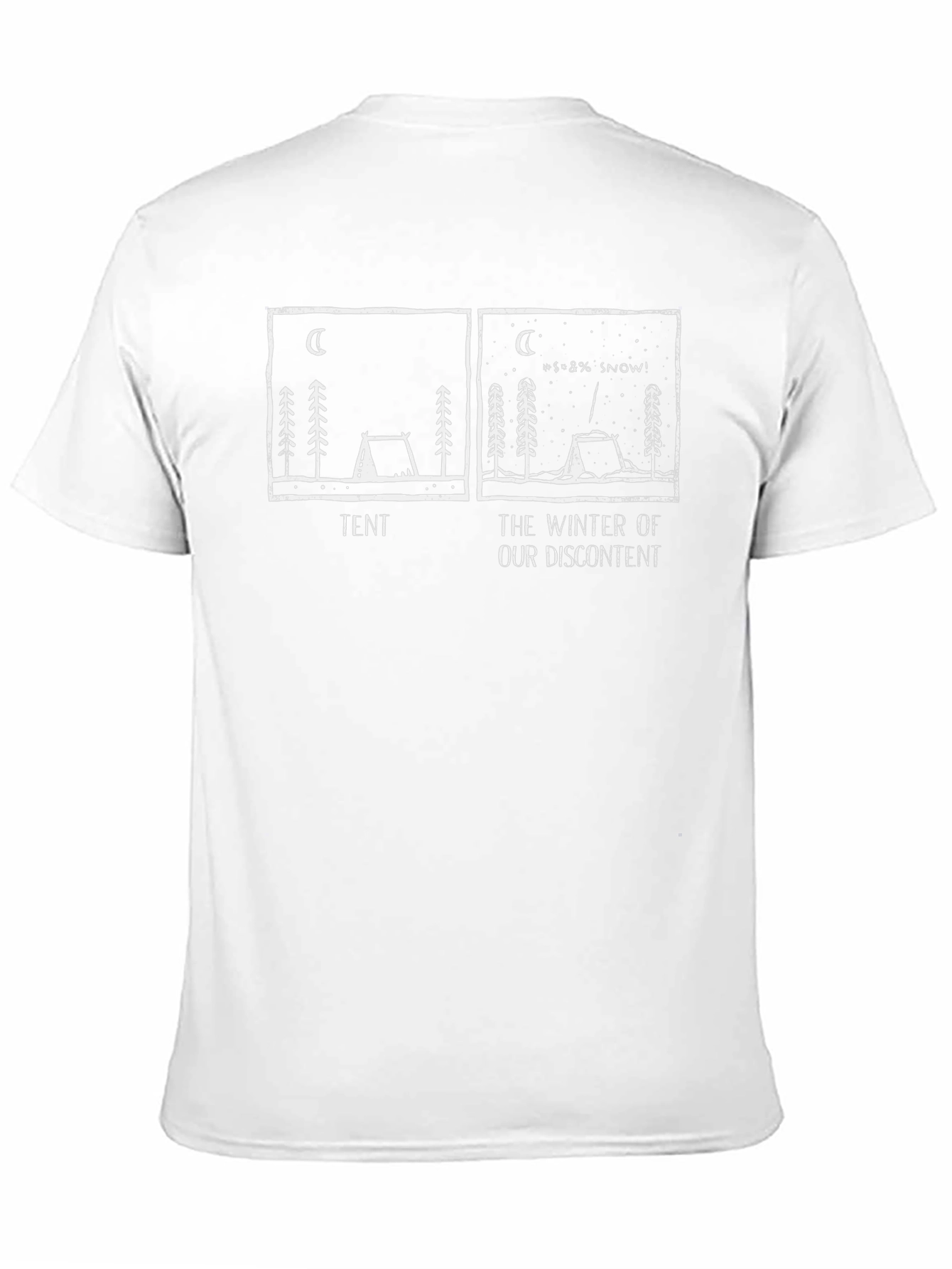 Winter Discontent Tent Graphic T-Shirt - Black