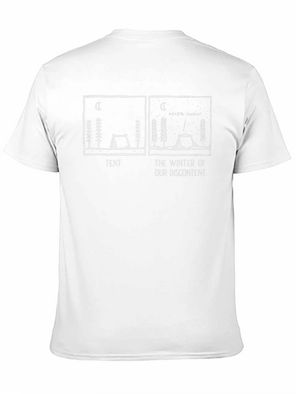 Winter Discontent Tent Graphic T-Shirt - Black