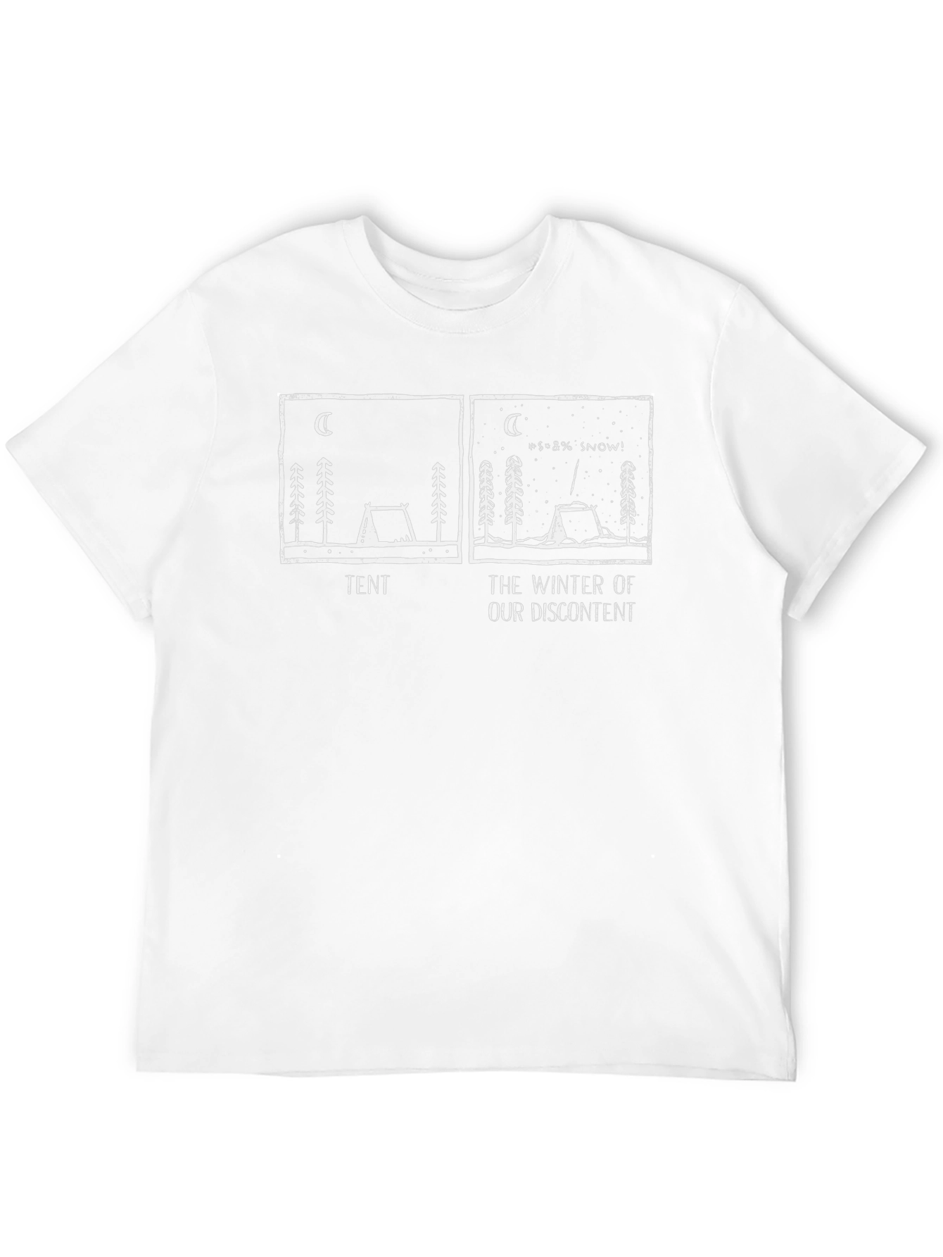 Winter Discontent Tent Graphic T-Shirt - Black