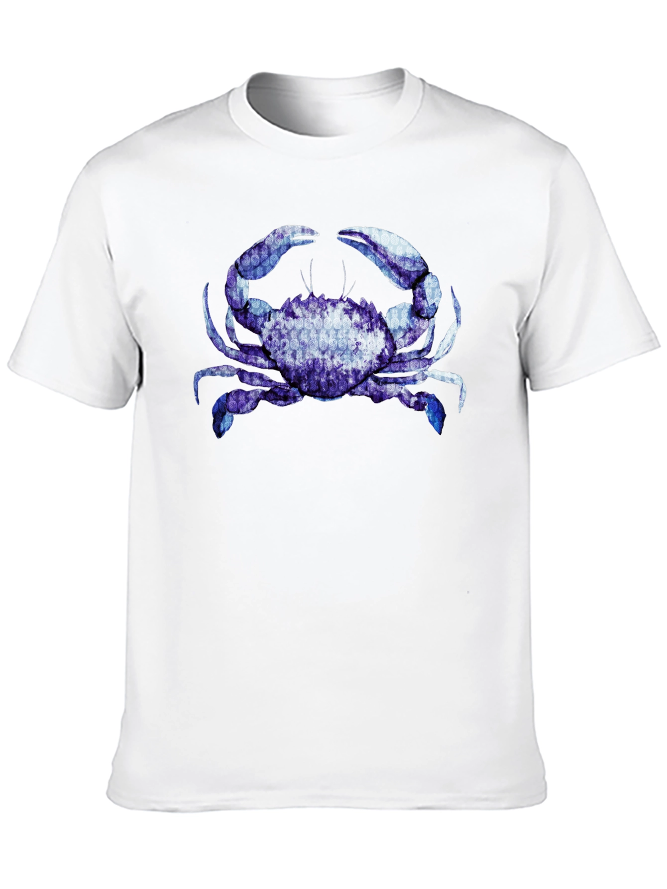Blue Crab Graphic Black T-Shirt