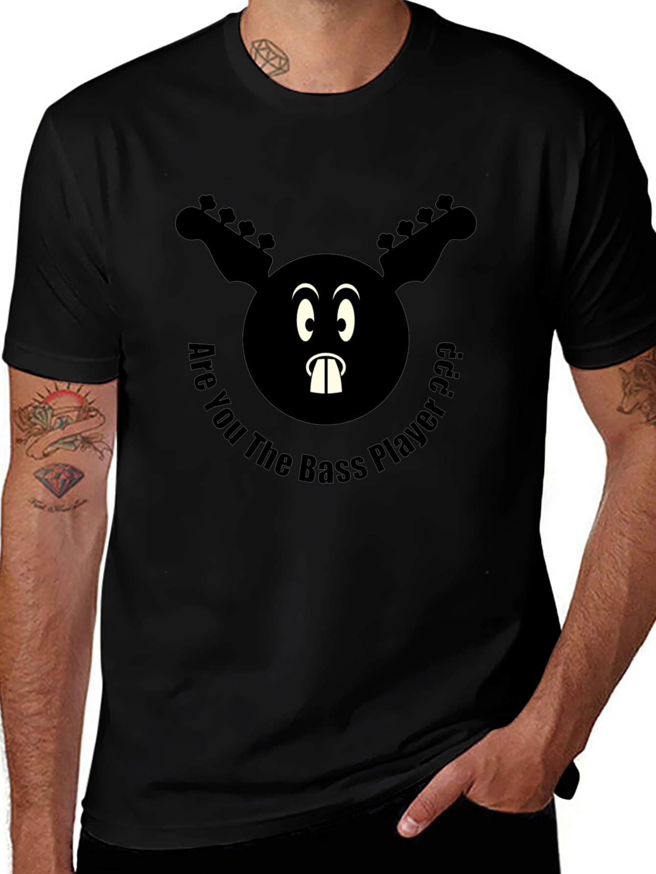 Are You The Bass Player T-Shirt - Cartoon Style