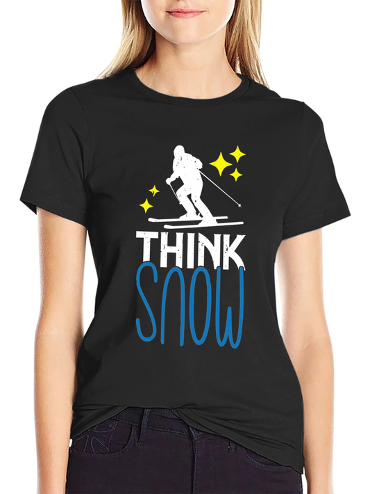Think Snow Ski T-Shirt - Winter Apparel
