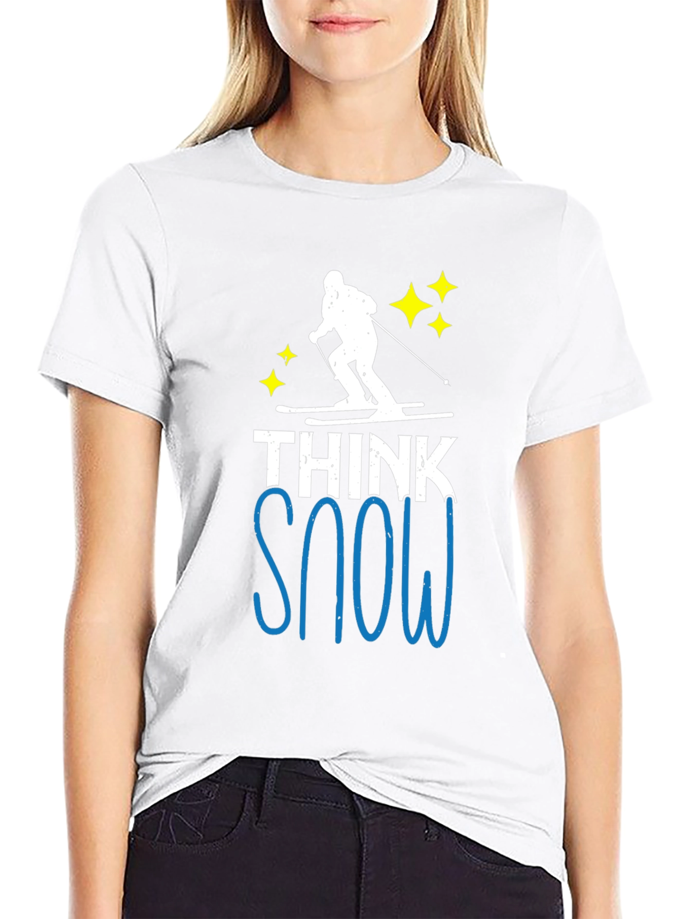 Think Snow Ski T-Shirt - Winter Apparel