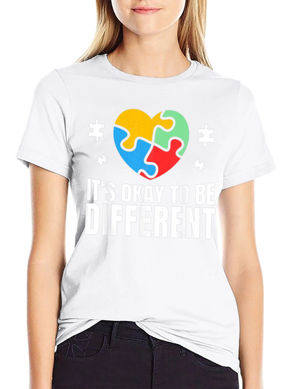 Autism Awareness T-Shirt - Its Okay to Be Different
