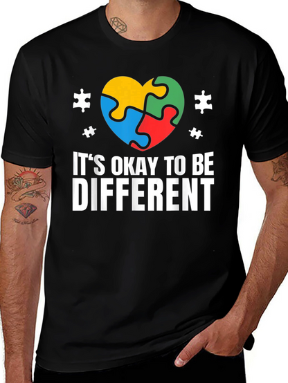 Autism Awareness T-Shirt - Its Okay to Be Different