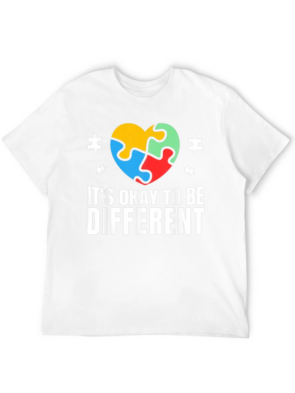 Autism Awareness T-Shirt - Its Okay to Be Different