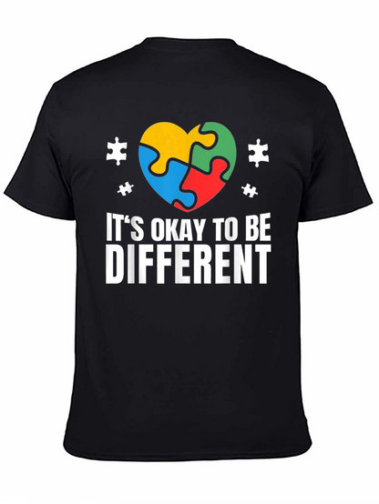 Autism Awareness T-Shirt - Its Okay to Be Different