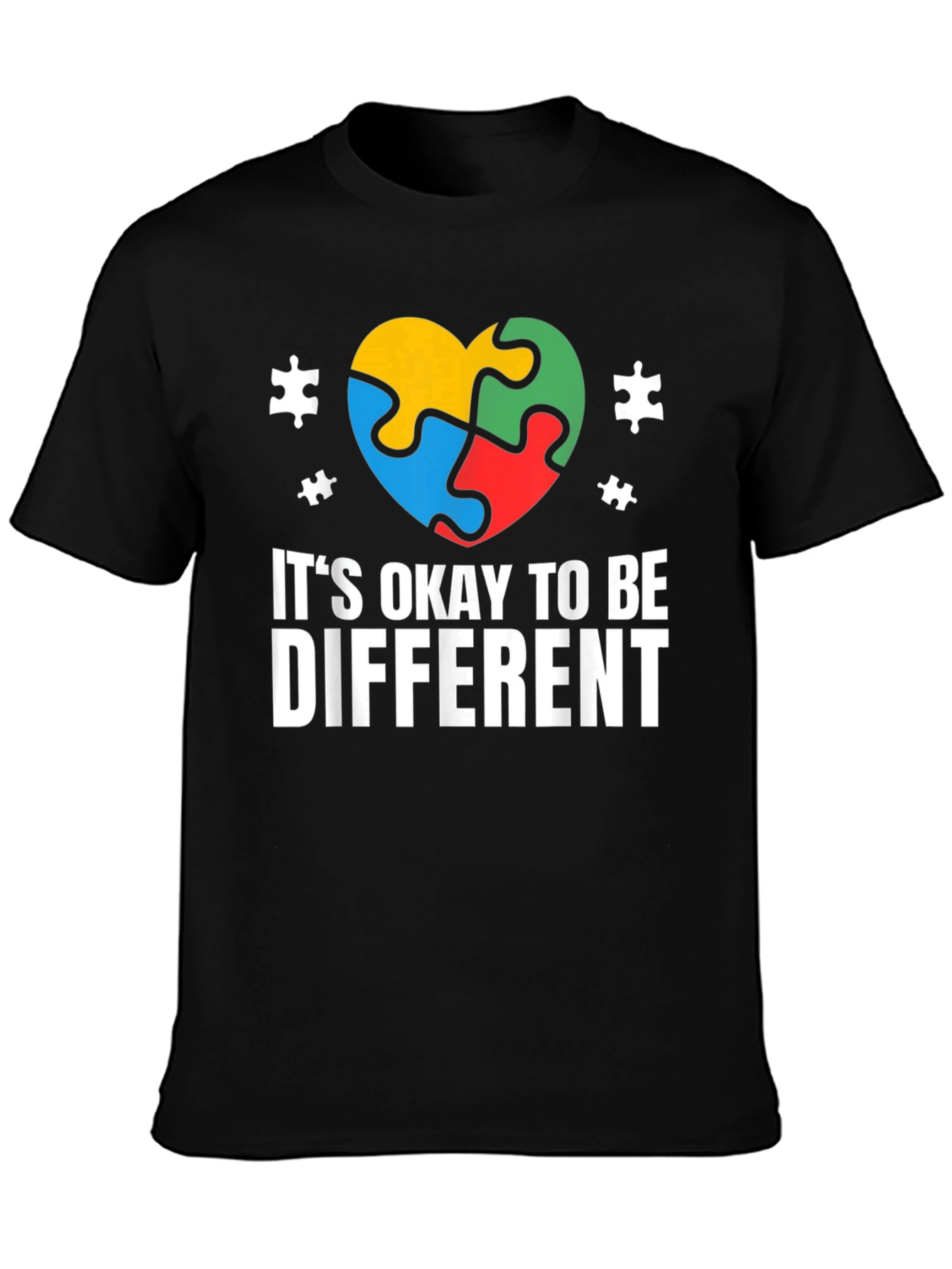 Autism Awareness T-Shirt - Its Okay to Be Different