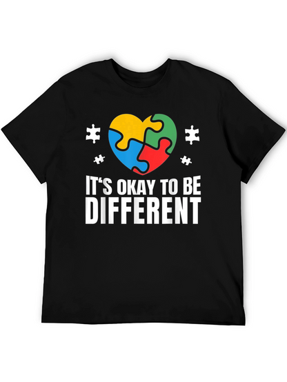 Autism Awareness T-Shirt - Its Okay to Be Different