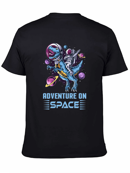 Adventure on Space T-Shirt: Dinosaur & Astronaut!