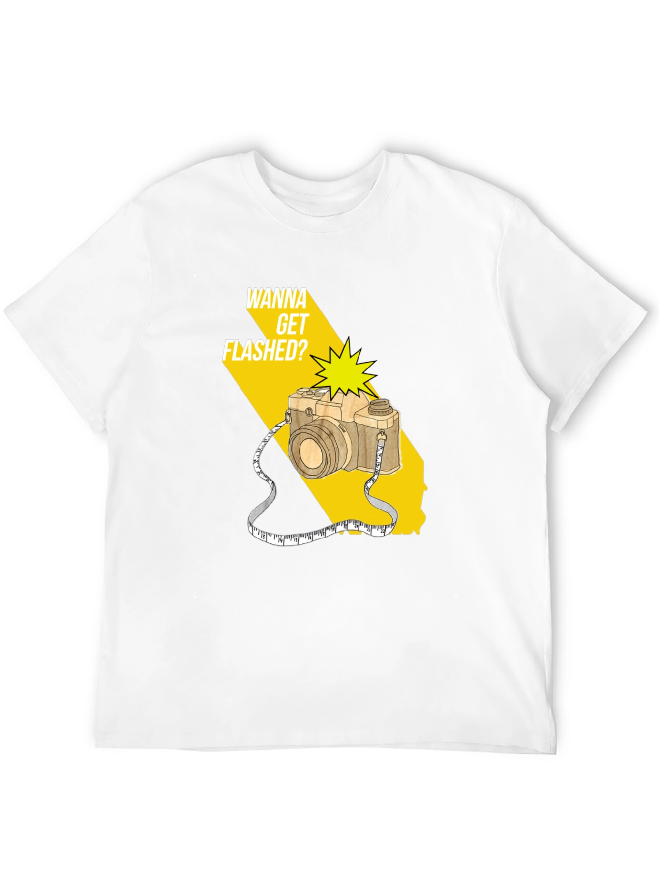 Wanna Get Flashed? Camera Graphic Tee