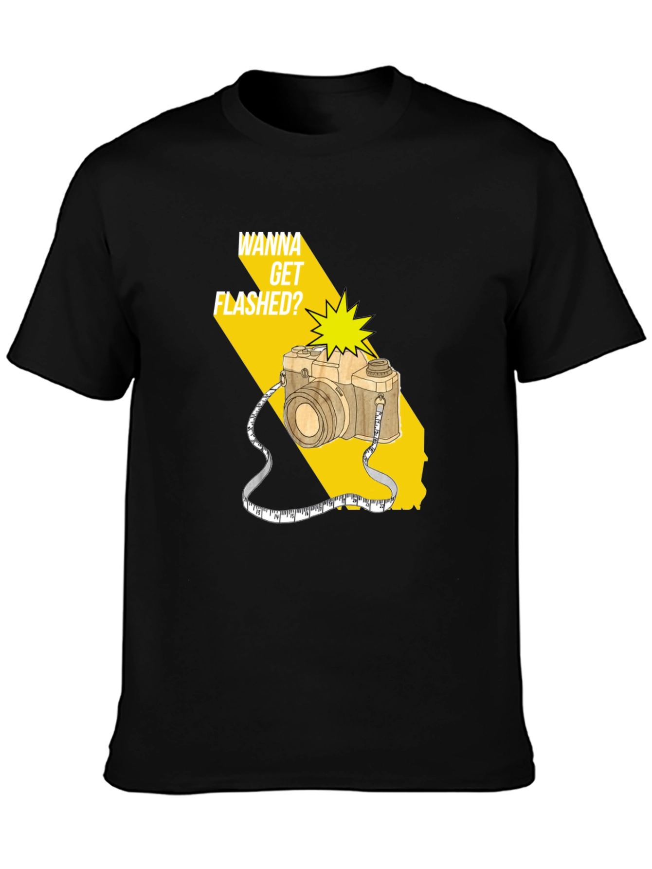 Wanna Get Flashed? Camera Graphic Tee
