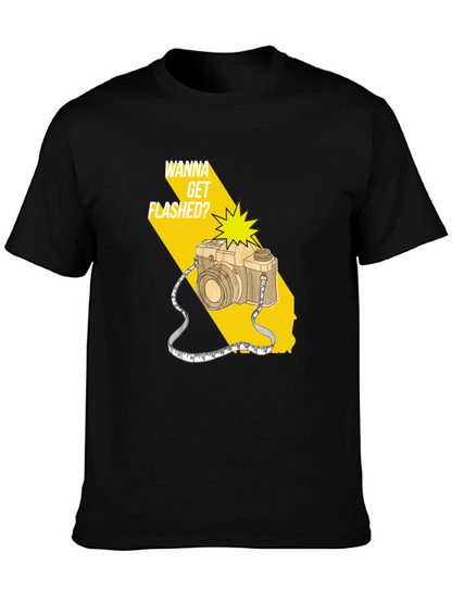 Wanna Get Flashed? Camera Graphic Tee