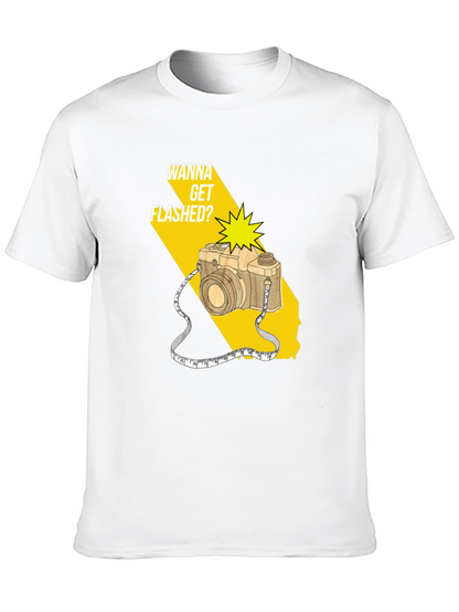 Wanna Get Flashed? Camera Graphic Tee