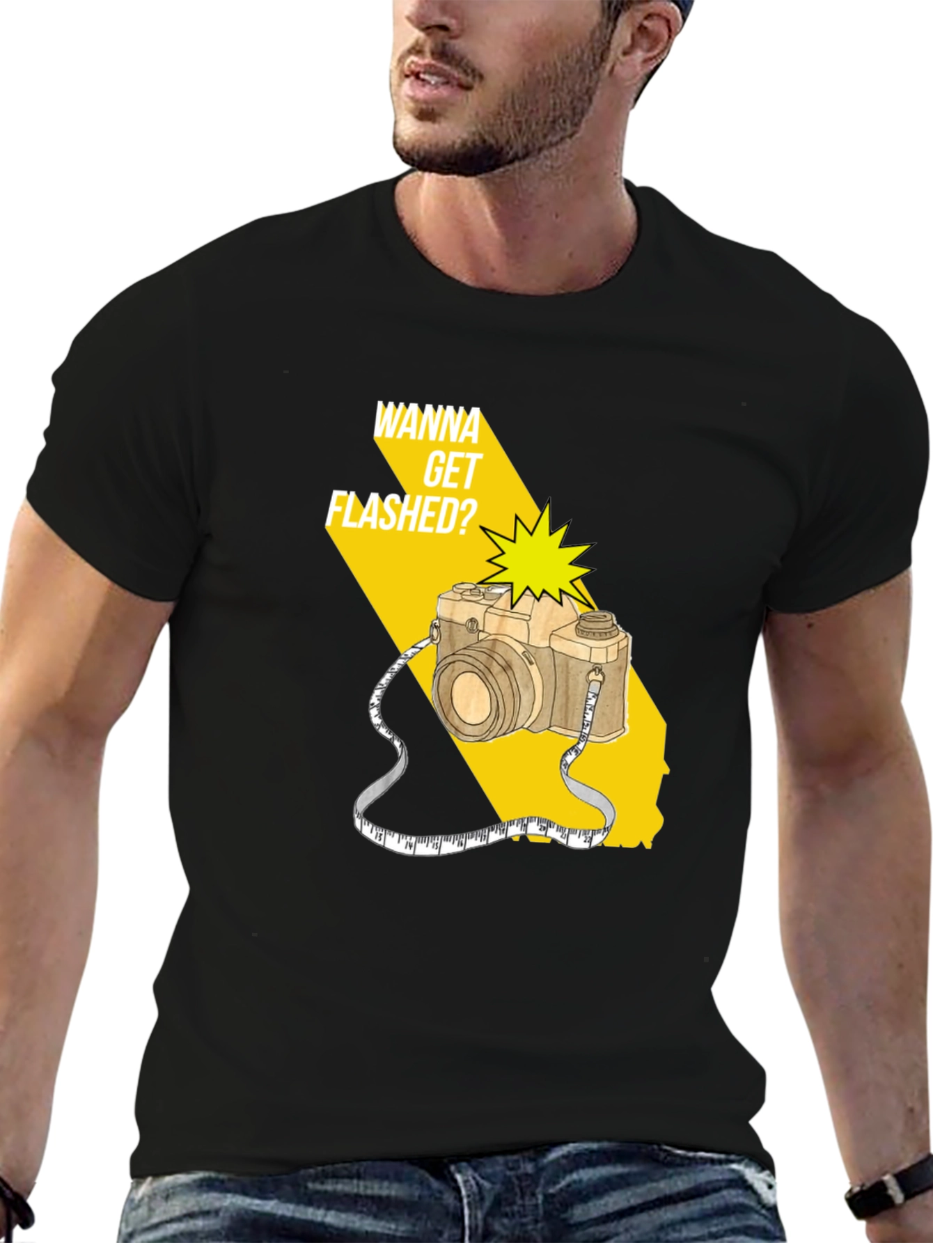 Wanna Get Flashed? Camera Graphic Tee