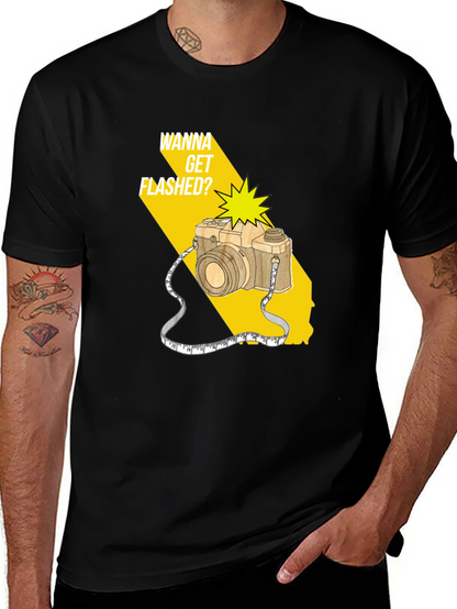 Wanna Get Flashed? Camera Graphic Tee