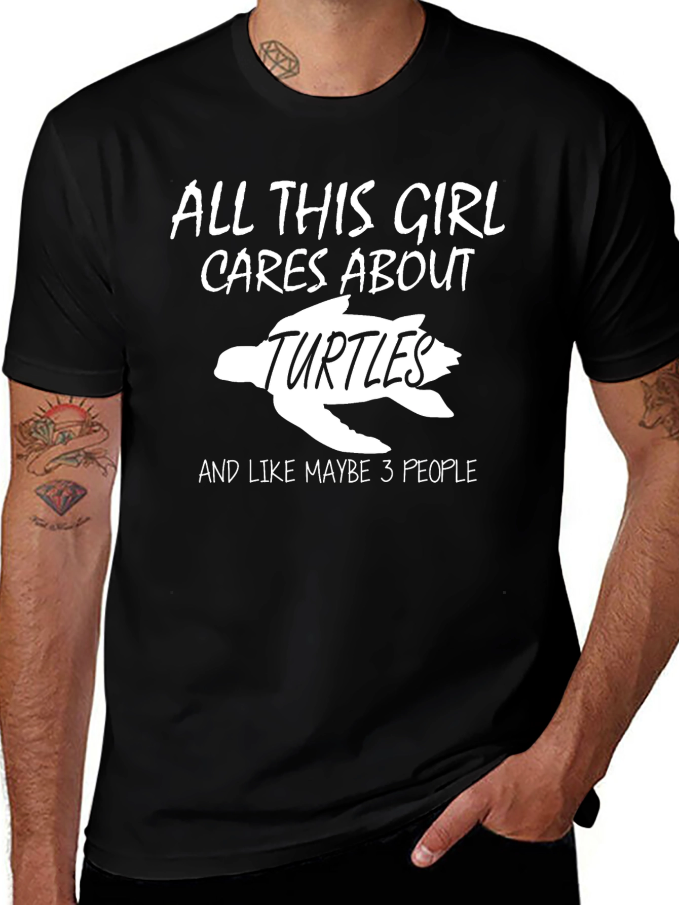 All This Girl Cares About Turtles Graphic Tee