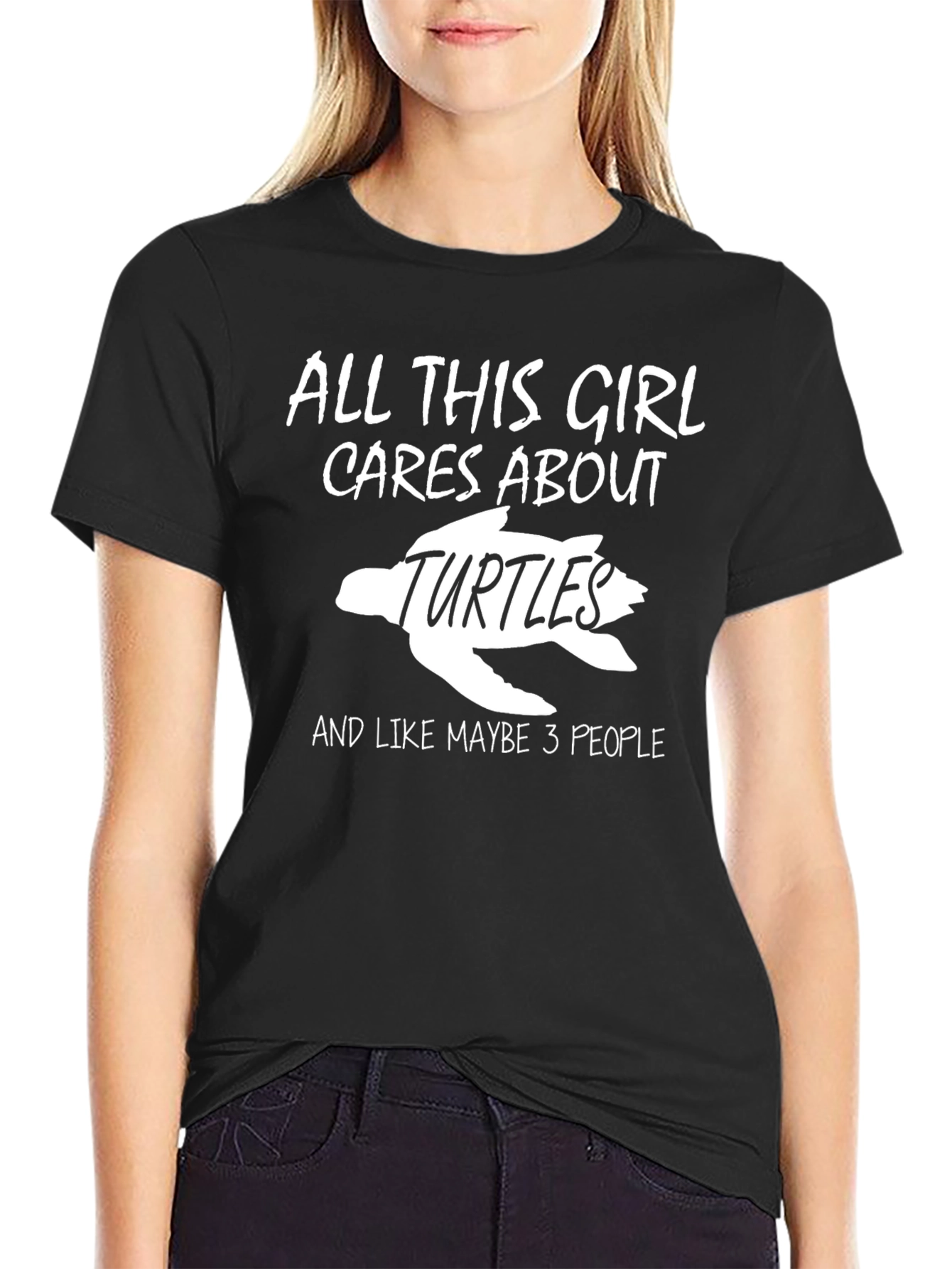 All This Girl Cares About Turtles Graphic Tee