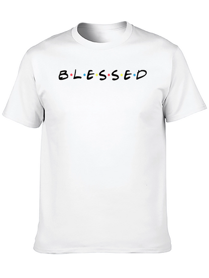 Blessed Graphic Print T-Shirt - Casual Wear