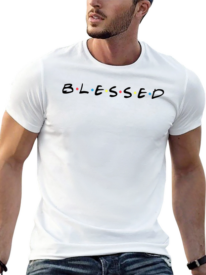 Blessed Graphic Print T-Shirt - Casual Wear