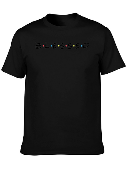 Blessed Graphic Print T-Shirt - Casual Wear